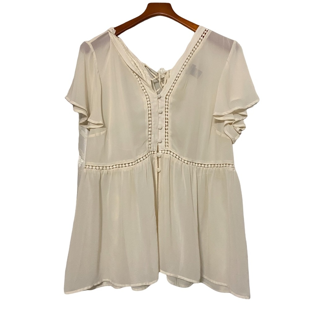 Torrid Babydoll Chiffon Top, Sz. 2